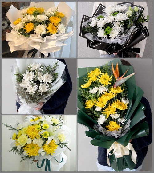 陕西咸阳市永寿县永平镇白事花束代送